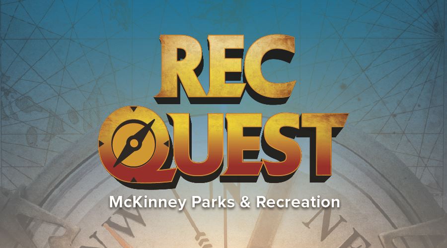 Advertisement for McKinney Texas's RecQuest scavenger hunt app